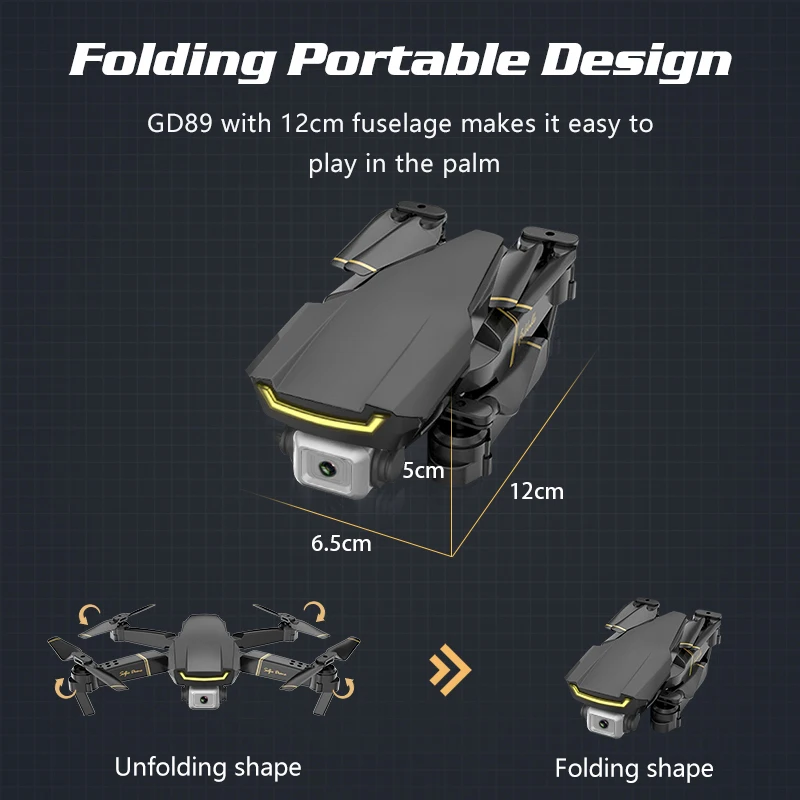 Global Drone GW89 складной мини-Дрон RC Квадрокоптер с камерой HD RC вертолет камера FPV дроны VS M69 XS816 E58 E520