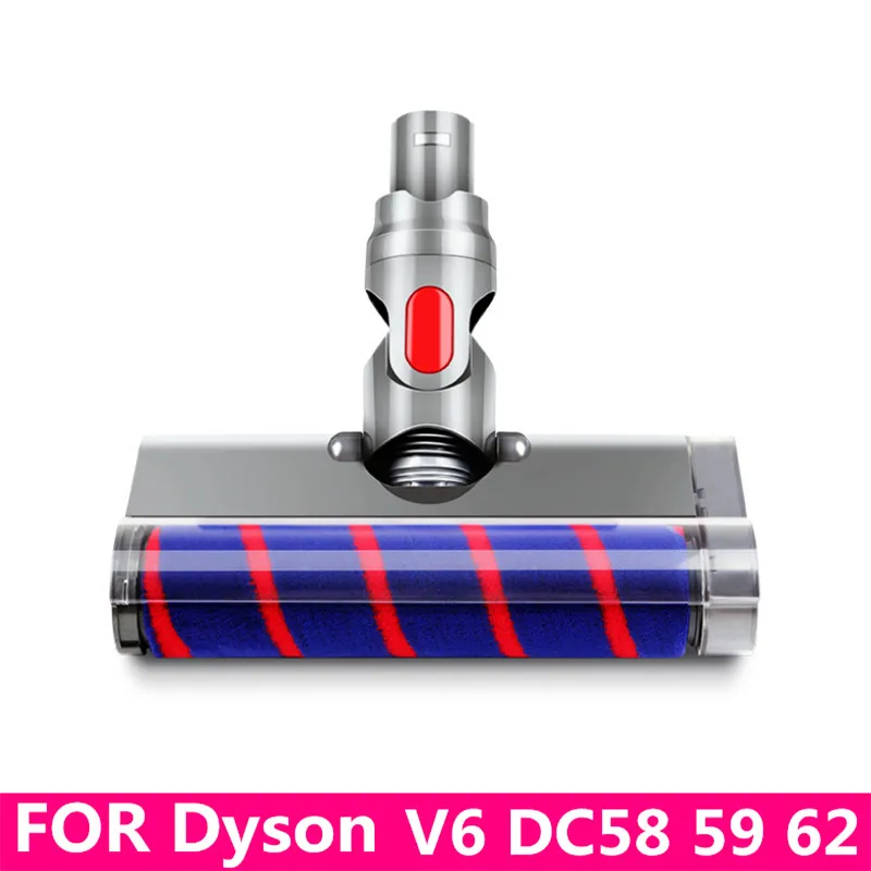 

Высокое качество напольная насадка для зубных щеток инструмент для Dyson V6 DC58 DC59 DC62 пылесос мягкий уборочная машина головкой ролика щетка для ...