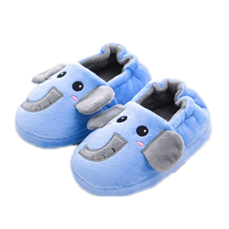 

Children Bedroom Cotton Shoes Baby Girls Boys Lovely Indoor Home Shoes Winter Kids Cute Elephant Slippers