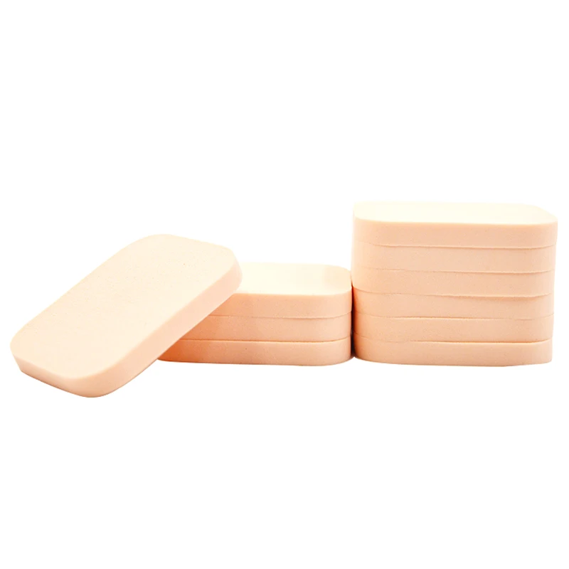 Профессиональная косметическая губка 10 шт. Женская для макияжа контурная лица