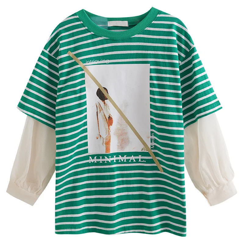 Свитер для девочек осень 2020 комплект из 2 предметов с длинным рукавом имитация