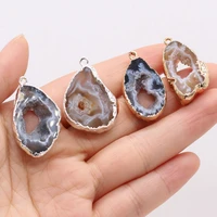 natural stone irregural pendant charms natural agates stone pendant for diy jewelry best birthday gift size 15x25 20x30mm
