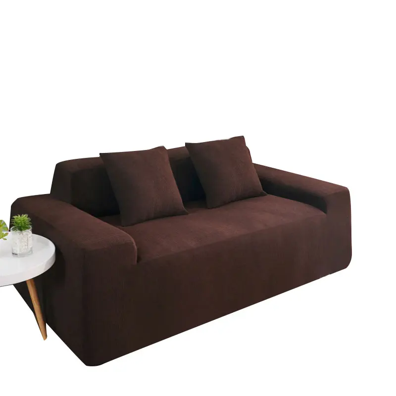 

Sofa Cover For Living Room Couch Sheath Extendable Universal Case For Sofa Elastic Two And Three Seats Black