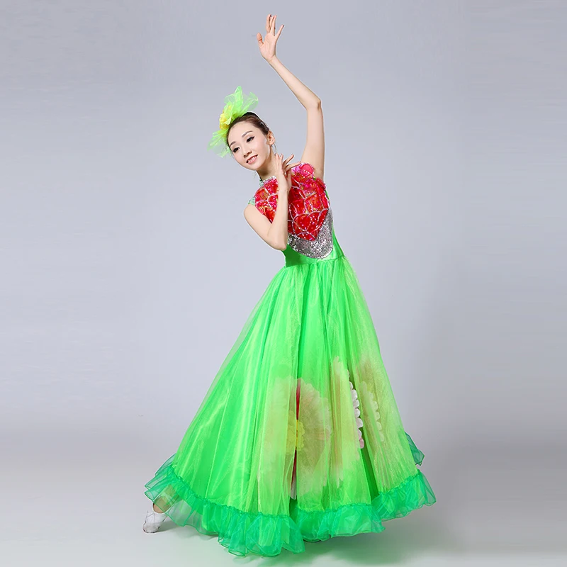 Откровенный женский танцевальный костюм большая юбка-качели Женский для