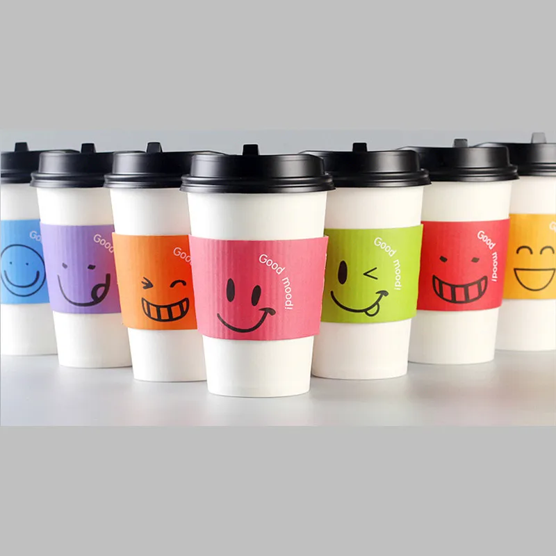 50 шт в наборе высокое качество одноразовые чашки для кофе с белой толстой