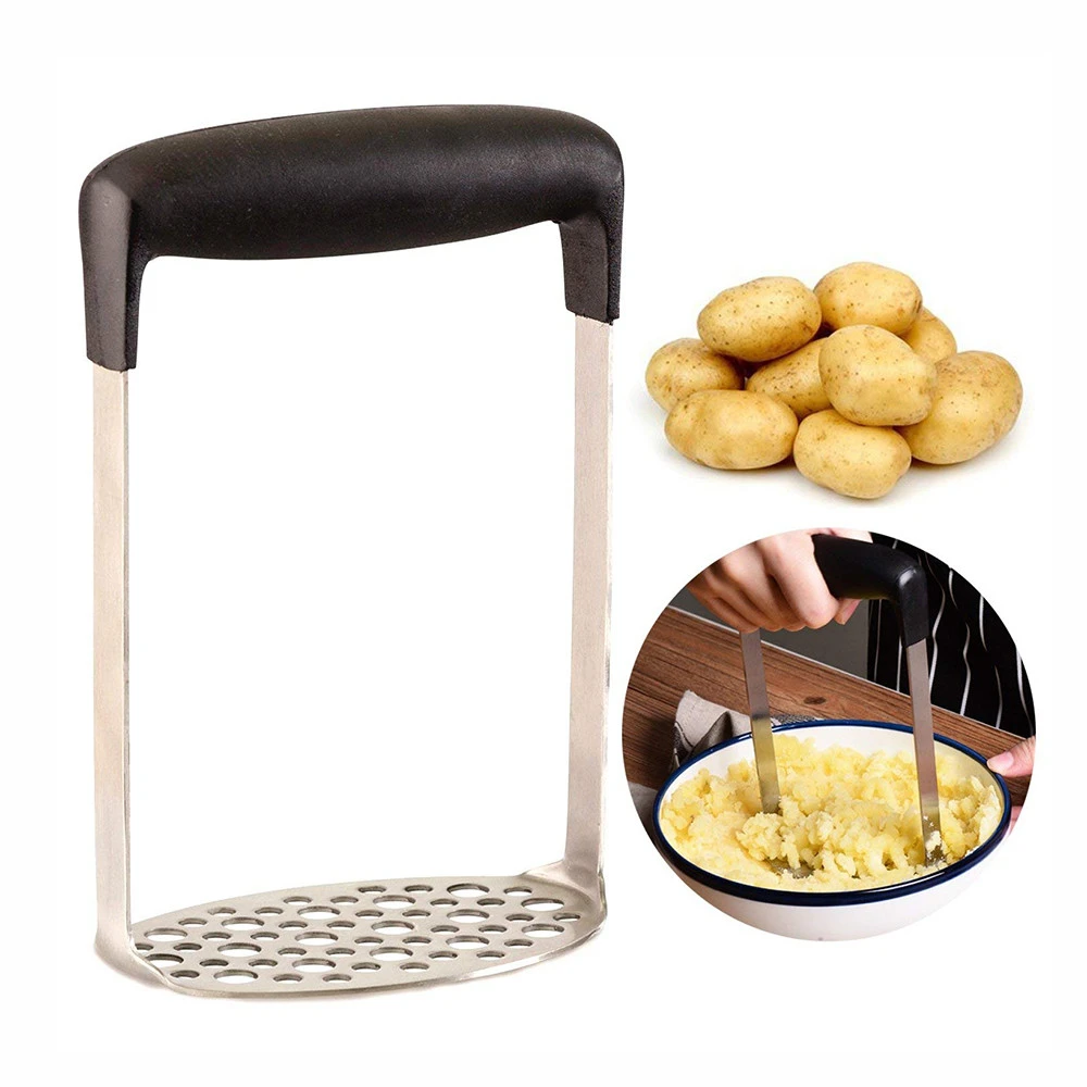 

1pcs kitchen Gadget Potato Masher Press Cooking Tool Mashed Potatoes Wavy Pressure Ricer Fruit Vegetable Tools Press Crusher