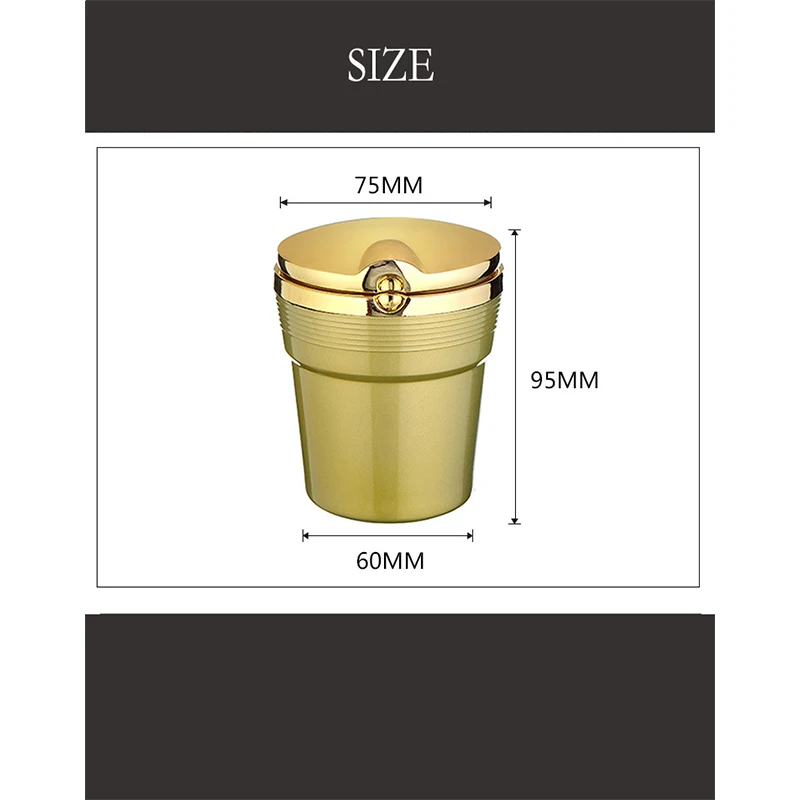 С синий светодиодный светильник автомобильная пепельница производительность