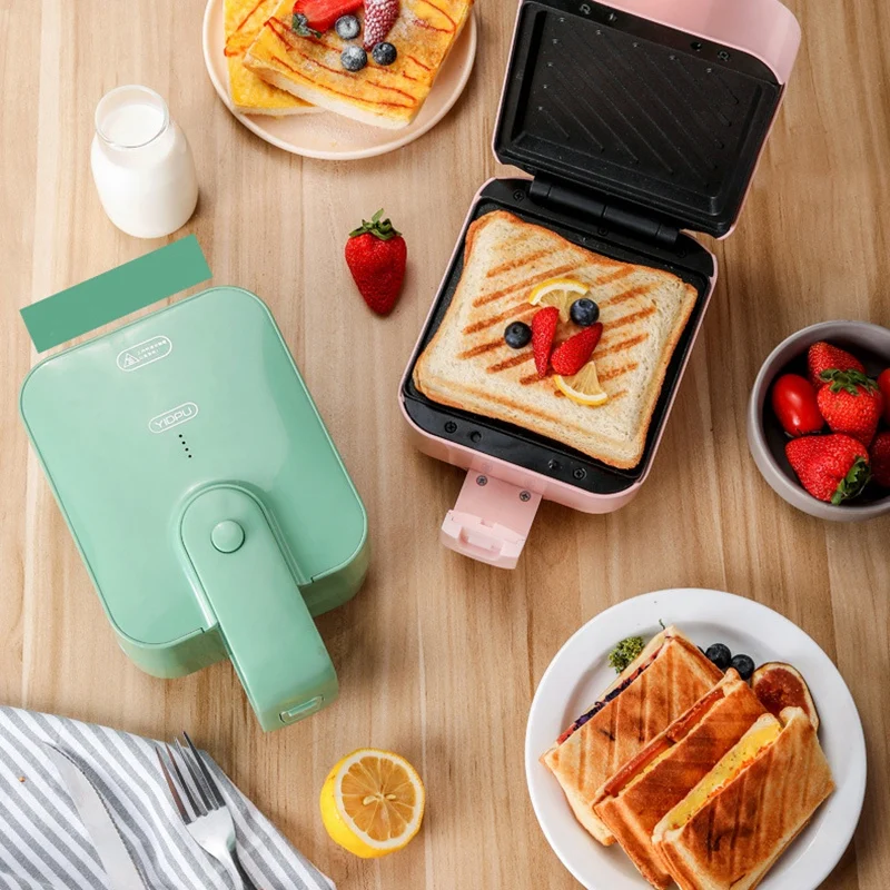 

Машина для сэндвичей YIDPU, машина для завтрака, машина для хлеба, домашний небольшой тостер с антипригарным покрытием