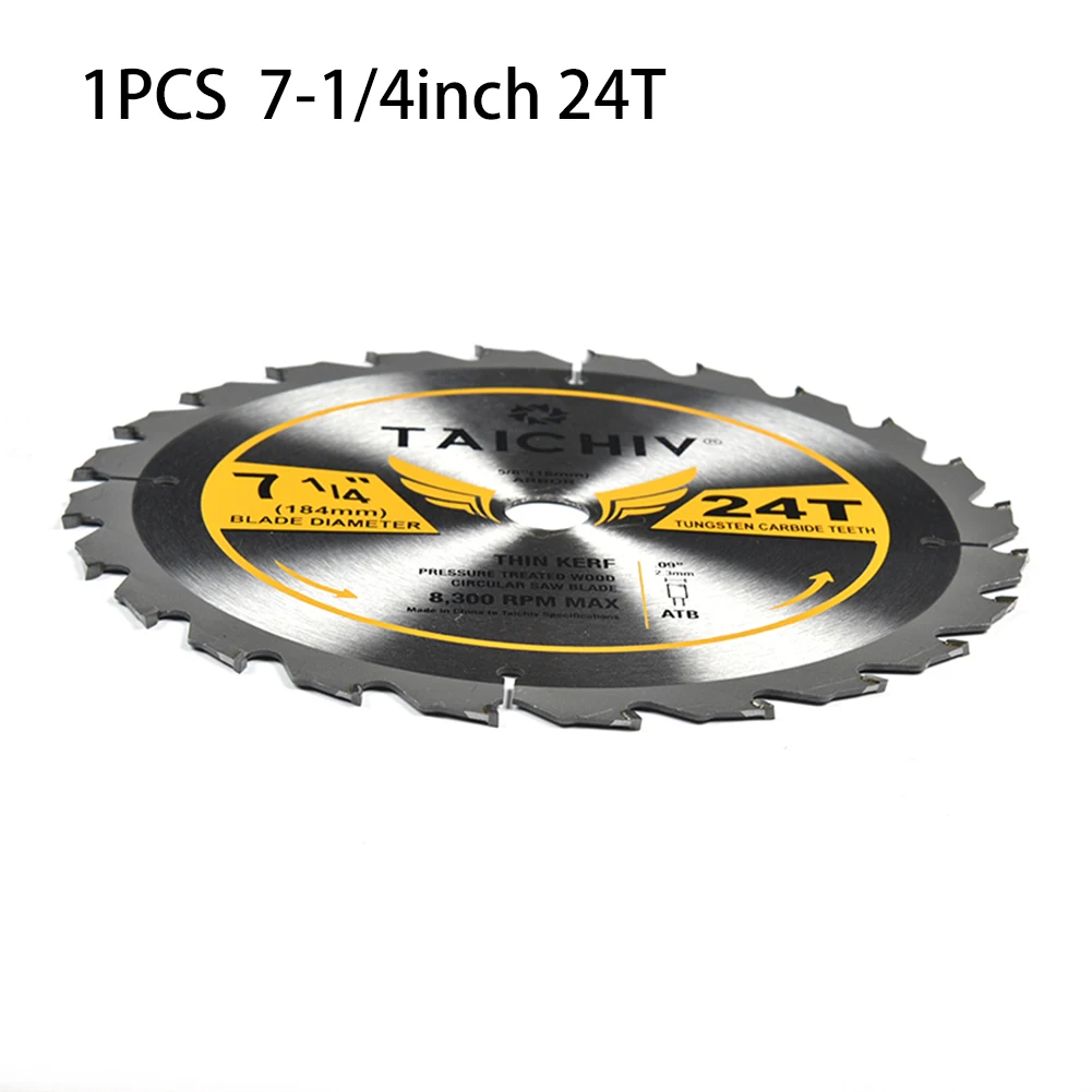 

7-1/4inch Circular Saw Blade 24T Thin Kerf Cutter Woodworking Fast cut