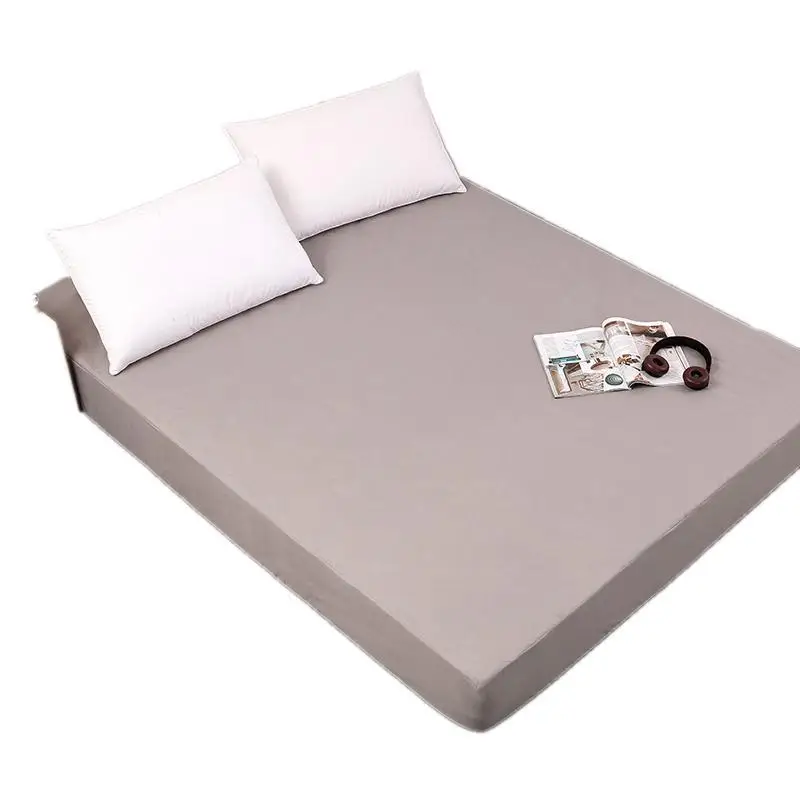 Однотонный защитный матрас с эластичным белым/черным покрытием наматрасник