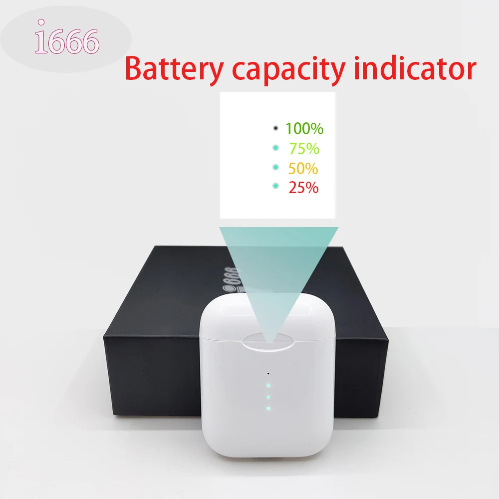 I666 беспроводные наушники inpods 12 TWS Bluetooth 5,0 гарнитура сенсорный всплывающий наушник с микрофоном fone de ouvido