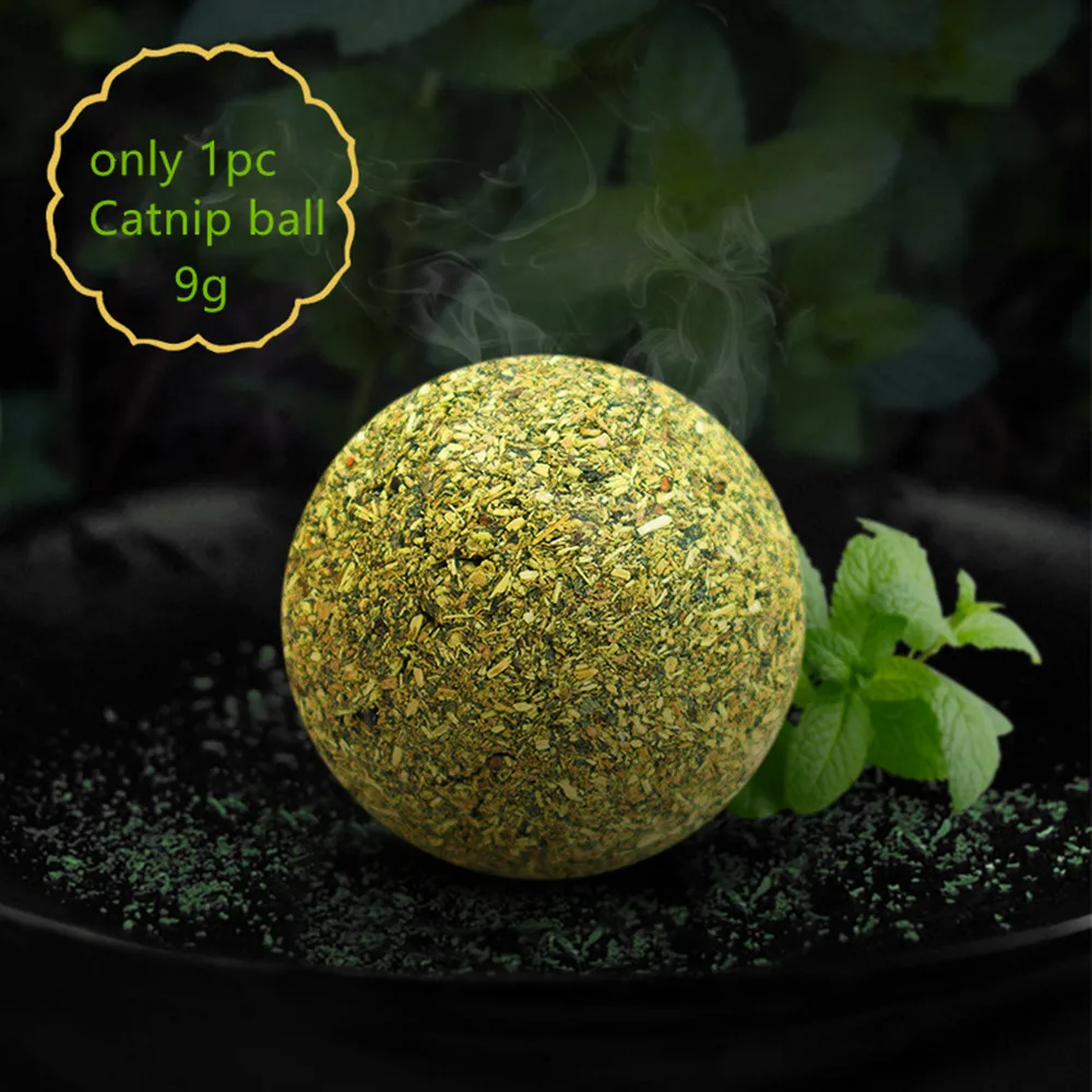 

1PC Healthy Catnip Toys Safe Natural Catnip Training Mint Ball Catnip Ball Playing Toy Supplies Pet Toy Keep Cat Healthy
