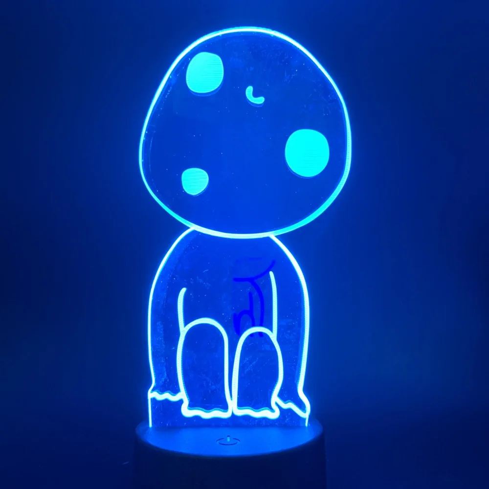 3D лампа привидение принцесса для детской спальни ночсветильник меняющий цвет