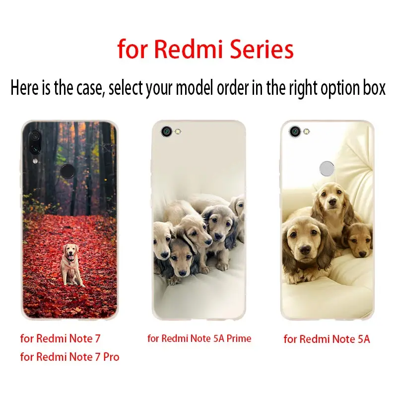 Мягкий чехол Лабрадор ретривер собака для Xiaomi Redmi Note 8 7 6 5 Pro 8a 6pro 6a s2 5a 4a 5plus y3 Coque Etui