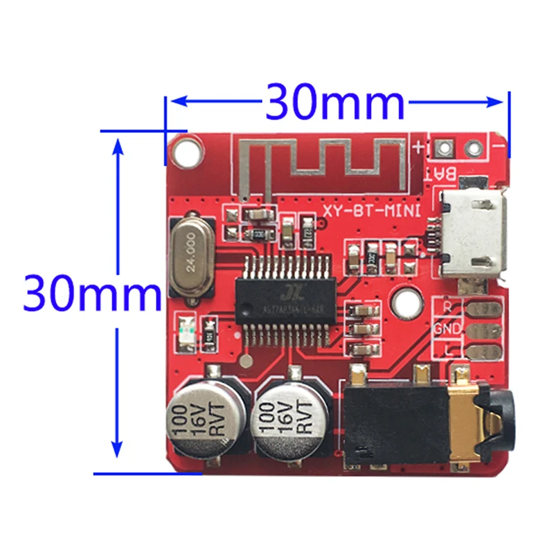 3.7-5V Wireless Bluetooth MP3 Decoder Board BLE 4.1 Circuit Module Lossless Decoding Micro USB TF Card Interface | Электроника