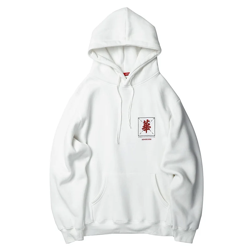 2019 Новая китайская толстовка с персонажем хип хоп Уличная одежда Свитшот со