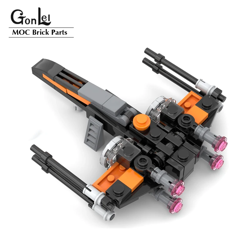 88 шт. Space Wars T70 x-крыла дэмерон (1:125 масштаб) здание Мпц блочный кирпичный DIY конечный