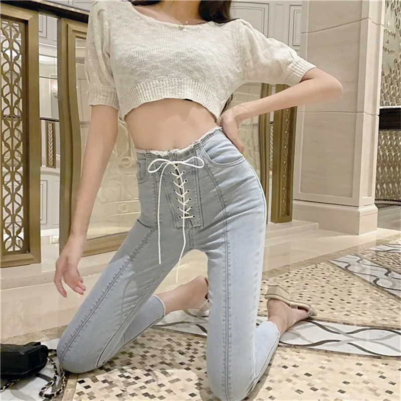 

Pocket Leggins Skinny Casual Jeans trousers woman Female Plus Size Leggings High Elastic Waisted Workout Bandage