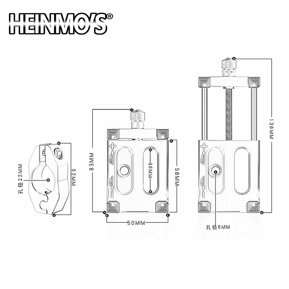 Держатель для телефона на руль мотоцикла или 22 мм регулируемый GPS мобильный