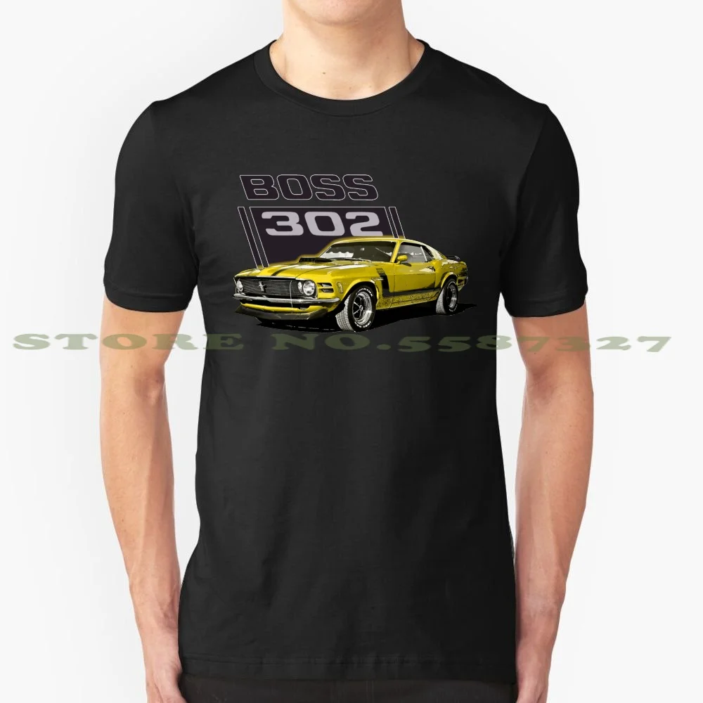 

Boss 302 Mustang '70 Yellow Fashion Vintage Tshirt T Shirts 70 1970 302 302 Yellow Yellow 302 70 1970 70 302 1970 302