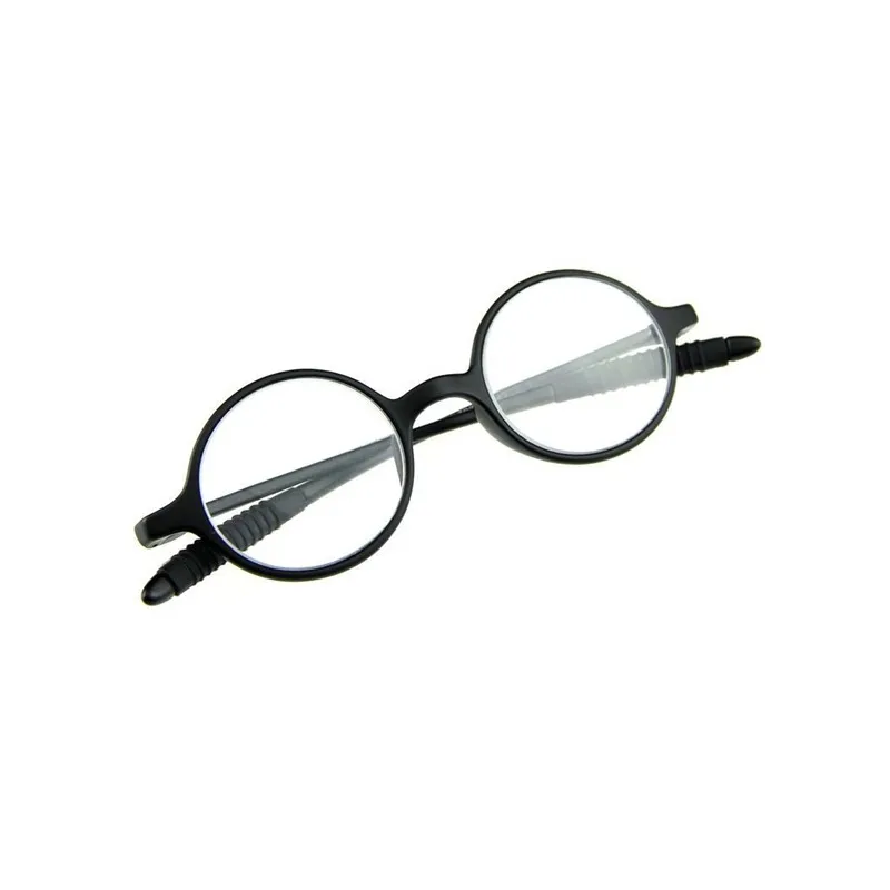 Очки TR90 в черной круглой оправе для чтения очки дальнозоркости от + 100 до 400 Ретро