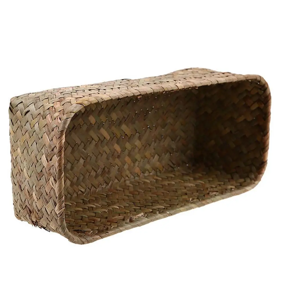 Натуральная большая плетеная корзина из соломы для домашнего стола полотенца