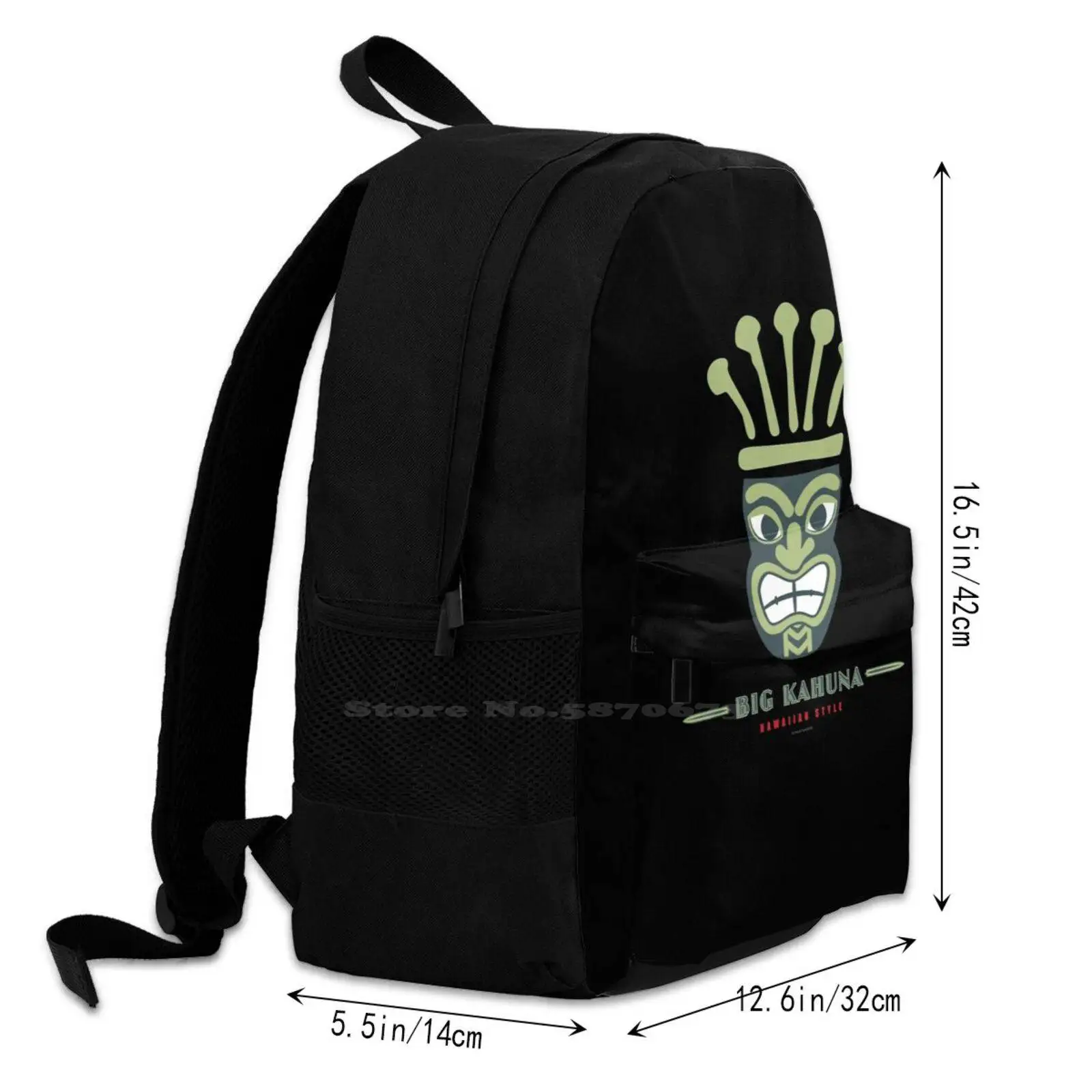 Большой Кахуна в гавайском стиле Тики подростковый студенческий рюкзак с узором