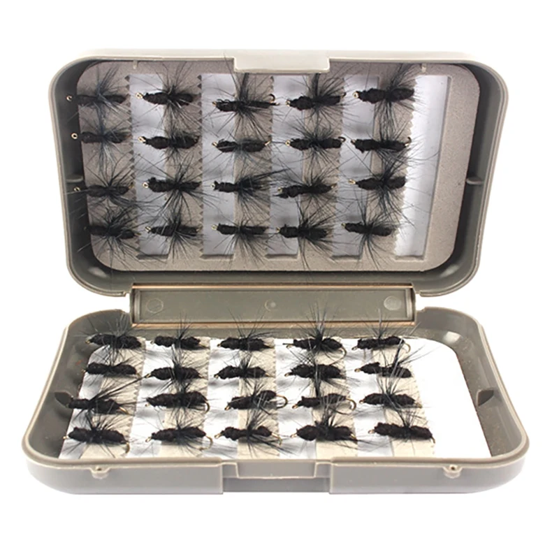 

40Pcs/Set Fishing Artificial Insect Bait Bumble Fly Trout Fishing Lures Bionic Honeybee Bait Fly Fishing Bait