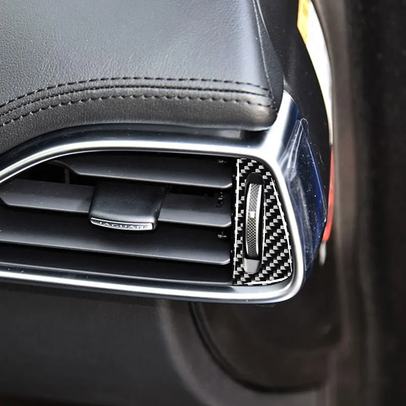 

Carbon Fiber Car Accessories Interior Side Air Vent Outlet Protective sticker Used for Jaguar F-PACE X761 All years