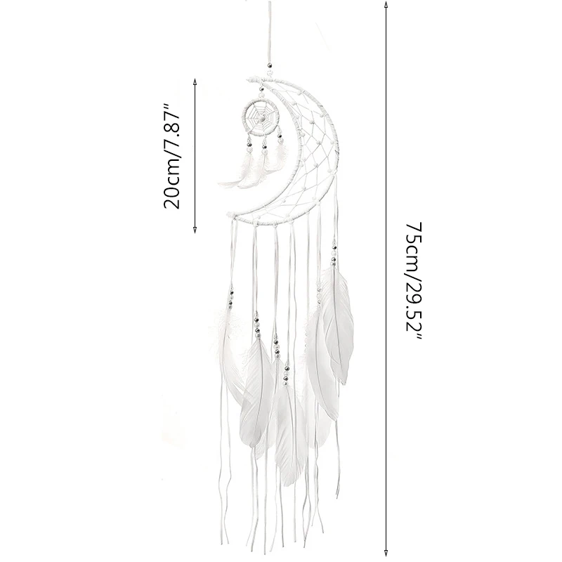 Скандинавский Ловец снов с перьями украшение для комнаты ручной работы