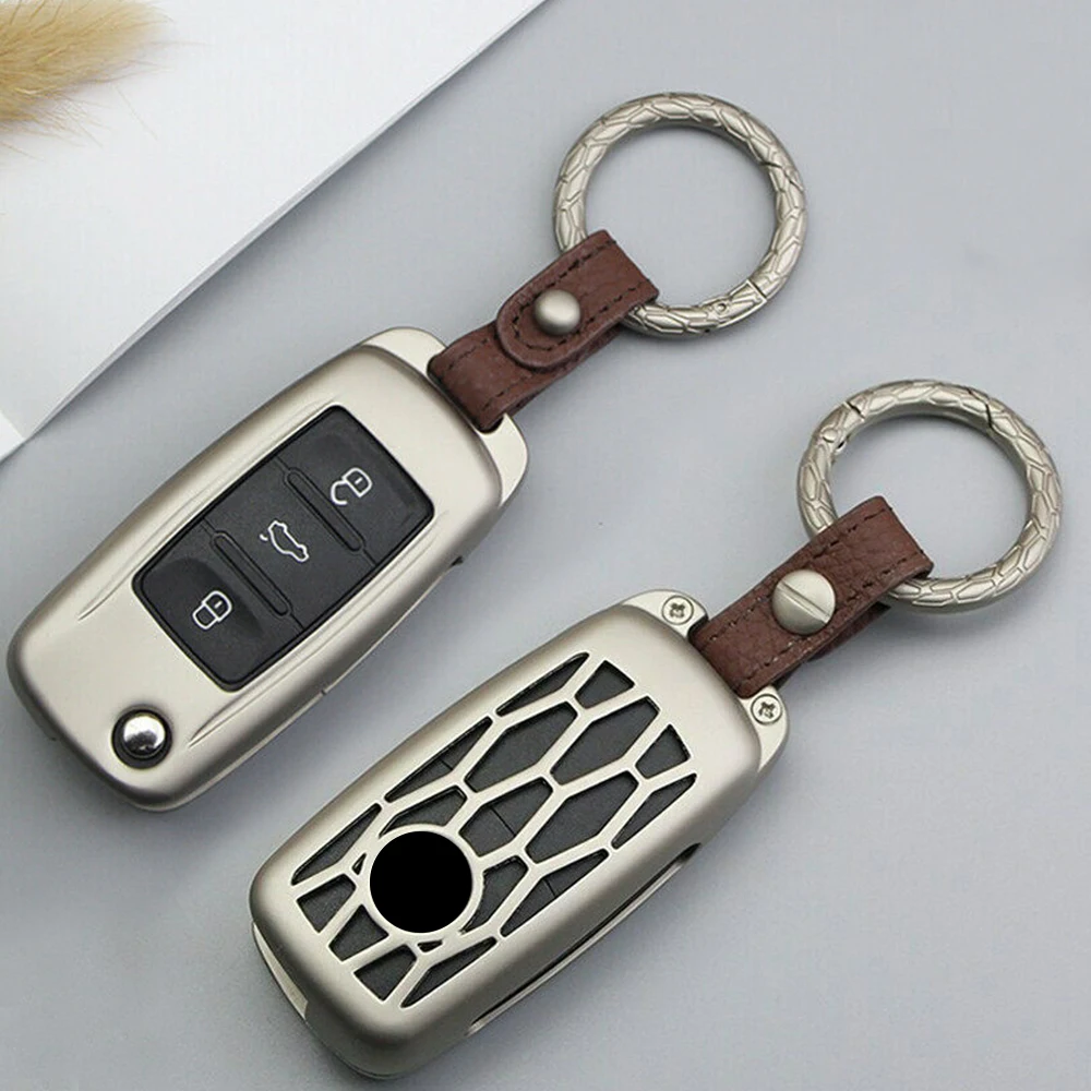 Чехол для автомобильного ключа из цинкового сплава Skoda Yeti VW Caravelle Lavida Passat Golf