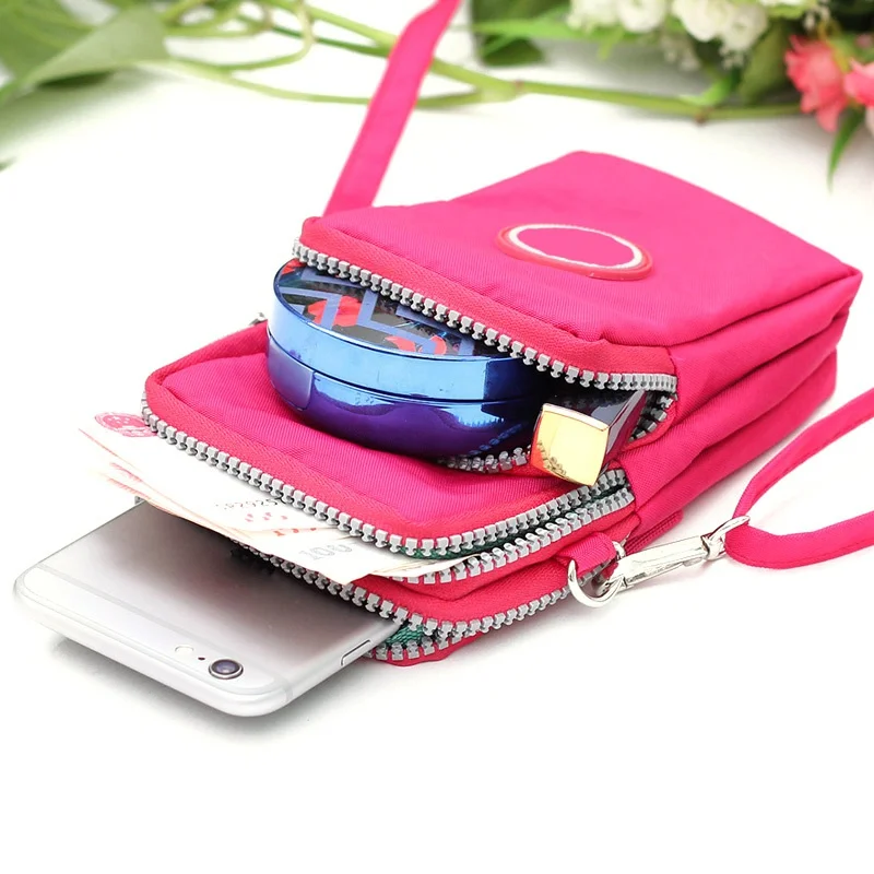 

Multi-purpose Women Storage Bags Case For Mobile Phones Makeup Bags Wallet Crossbody Bag Handbags Shoulder Belt Bag L