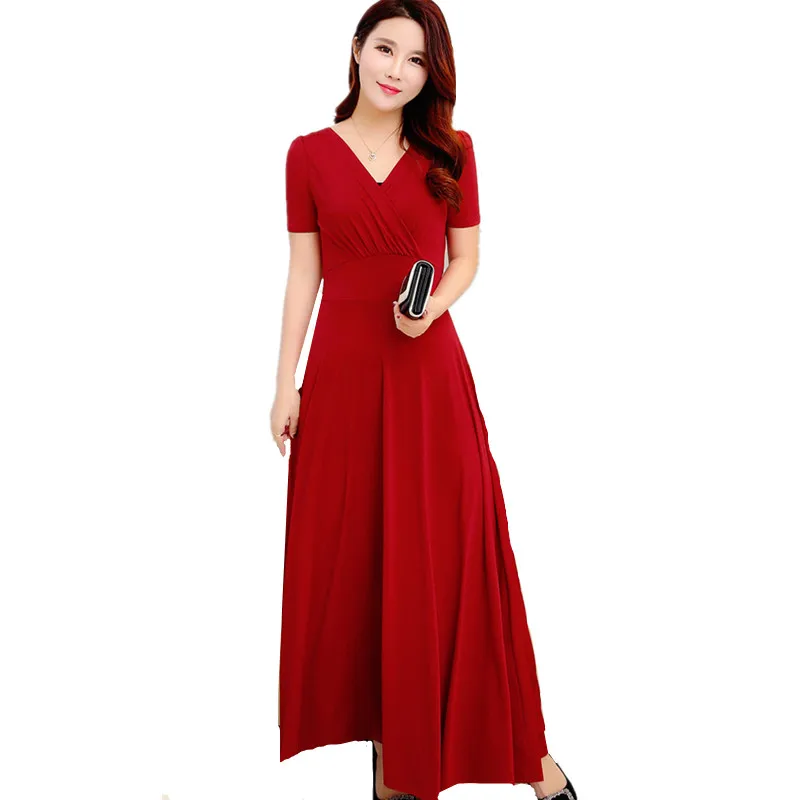 Летнее платье с v образным вырезом новинка 2020 Повседневное Королевского синего