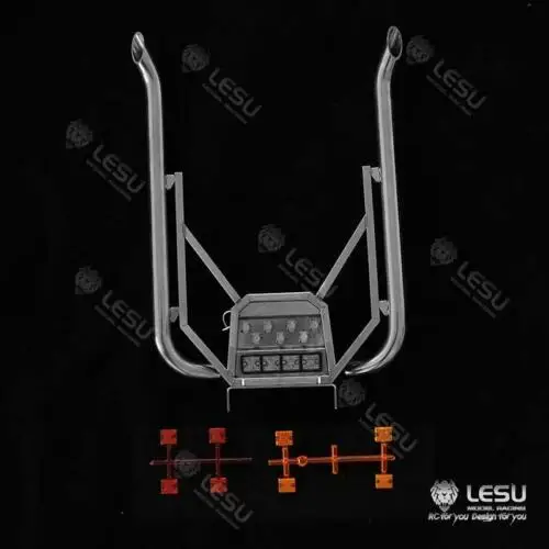 LESU металлическая выхлопная труба для 1/14 масштабе DIY Tmy VOL RC трактор грузовик