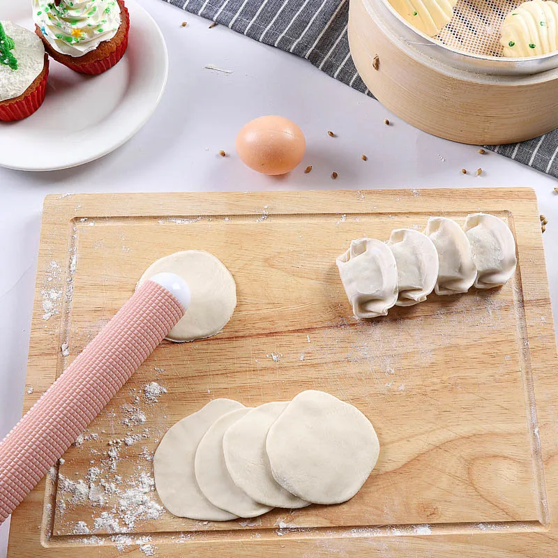 Non-stick Dough Roller Sticks Rolling Pin Kitchen Gadgets Food Grade Dumpling Wrapper Tool Baking Accessories 1Pcs Plastic | Дом и сад