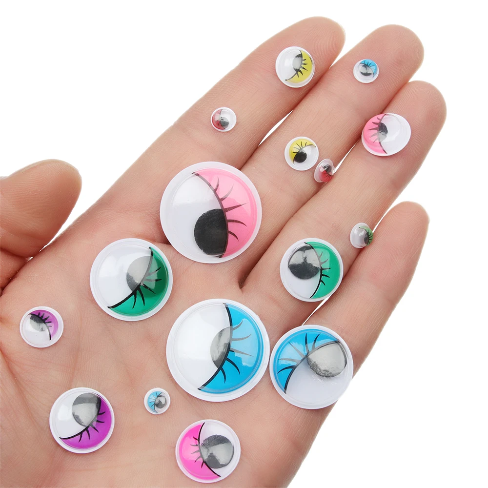 100 шт./пакет 3D куклы с пластиковыми глазами подвижные цветные глаза DIY аксессуары