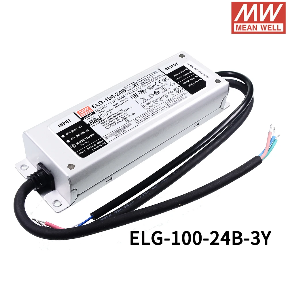 Бренд Mean Well представляет ELG 100 серии 24V 36V 42V 48V Переключая Питание 24 постоянного