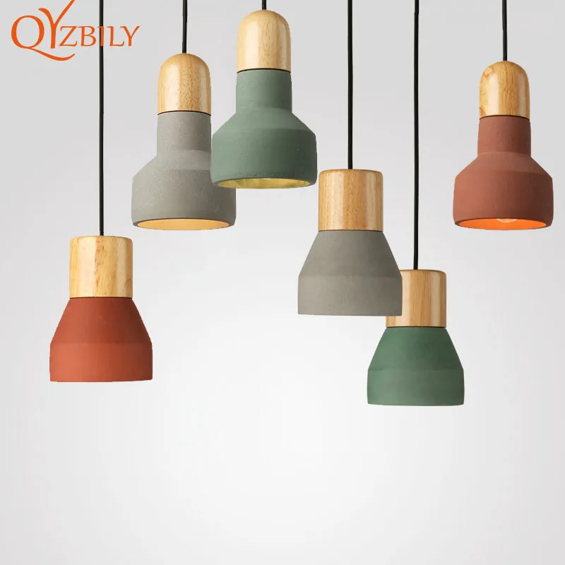 Деревянный подвесной светильник для кафе кухни столовой веревка домашнего