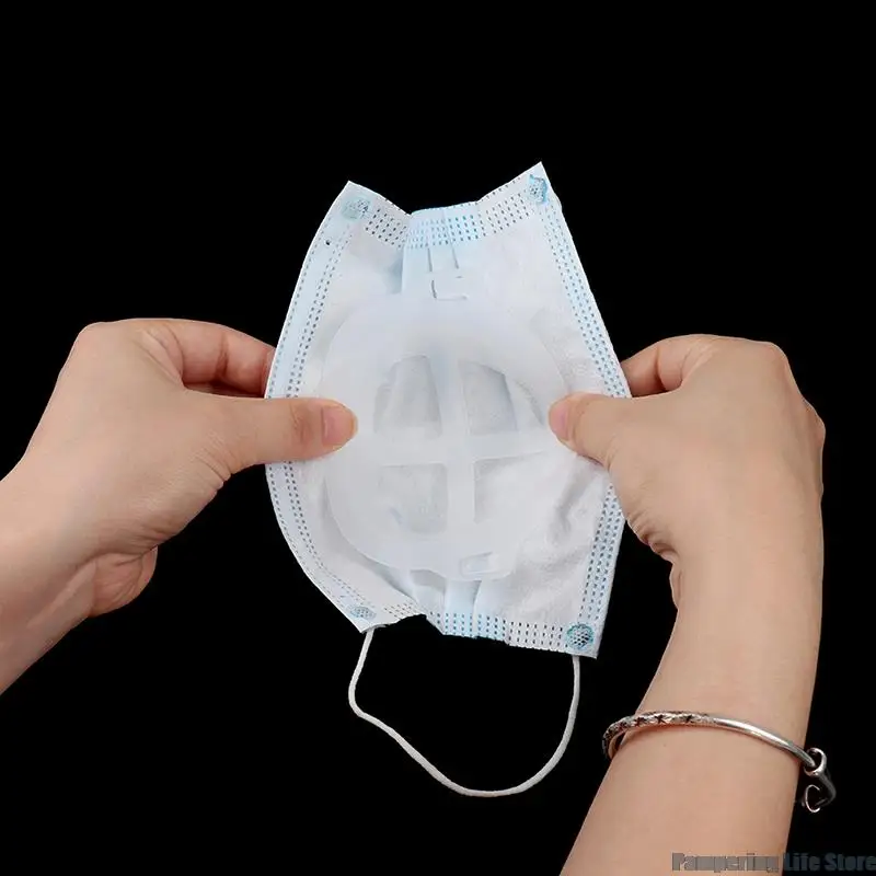 

3D Mouth Mask Support Breathing Assist Help Mask Inner Cushion Bracket Food Grade Silicone Facial Mask Holder Breathable Valve