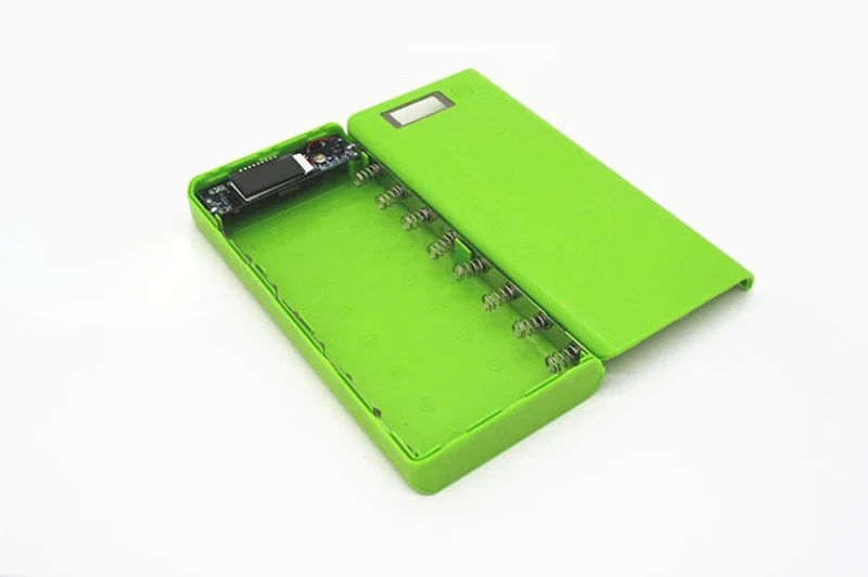Green DIY power Bank 18650 чехол для аккумулятора power Bank коробка для хранения батареи блок питания зарядное устройство чехол для iPhone 6 6S Plus Xiaomi - Color: Green