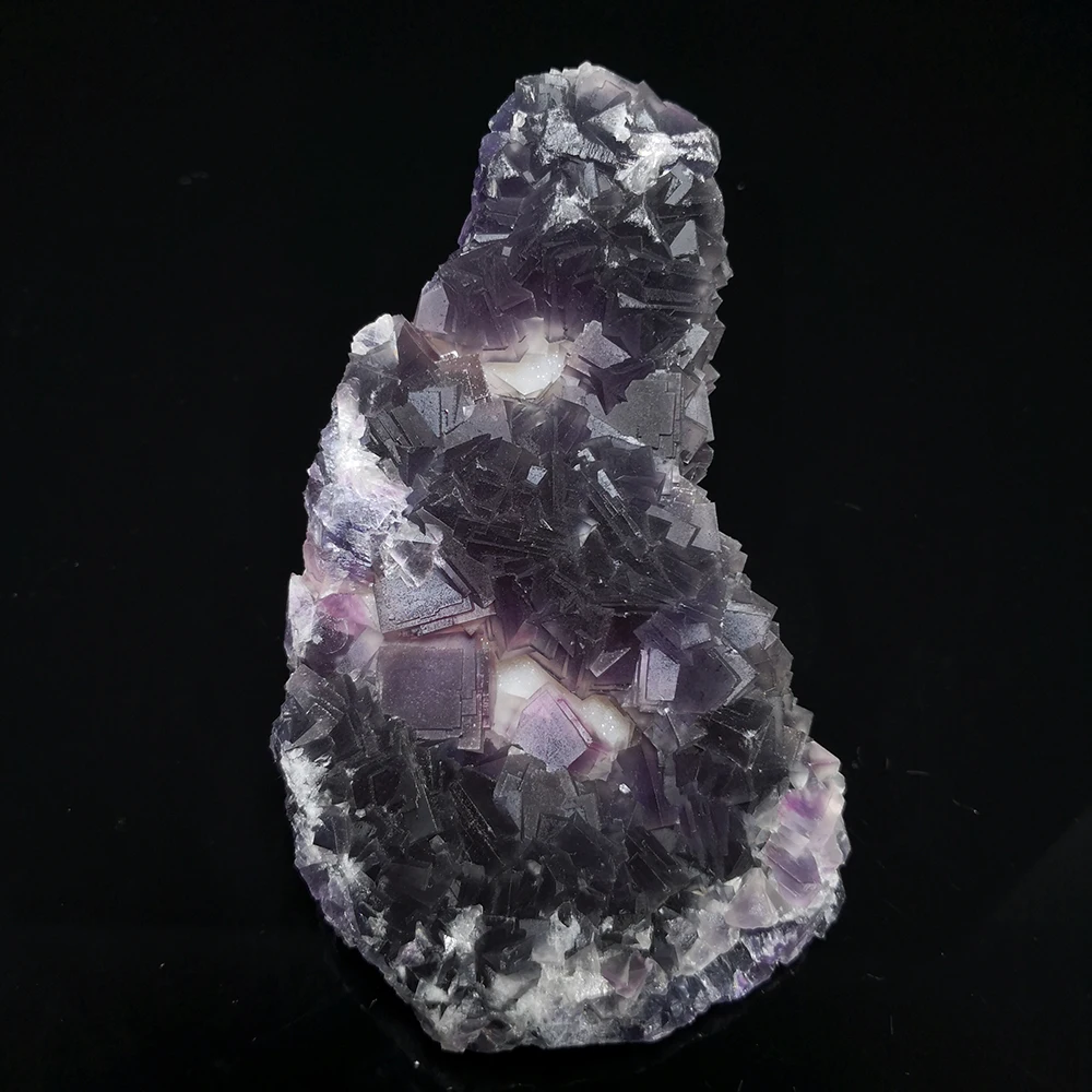 

422g Natural stone quartz purple fluorite mineral crystal specimen from Yaogangxian Hunan Province,China A2-1