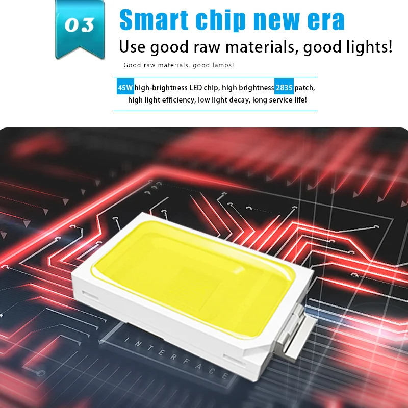 Складной светодиодный светильник для гаража и магазина домашнего потолка