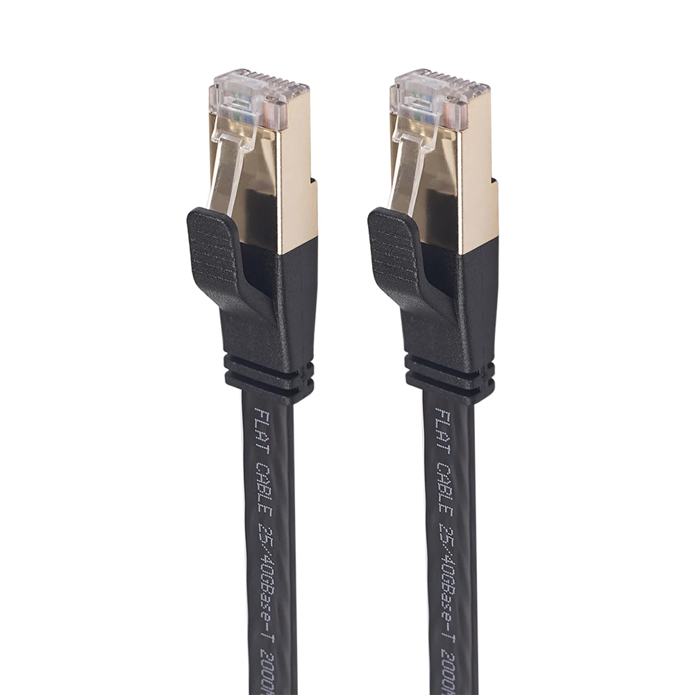 Cat8 кабельной сети Ethernet сетевой патч-корд Золотой SFTP 40 Гбит/с котом 8 RJ45 покрытием