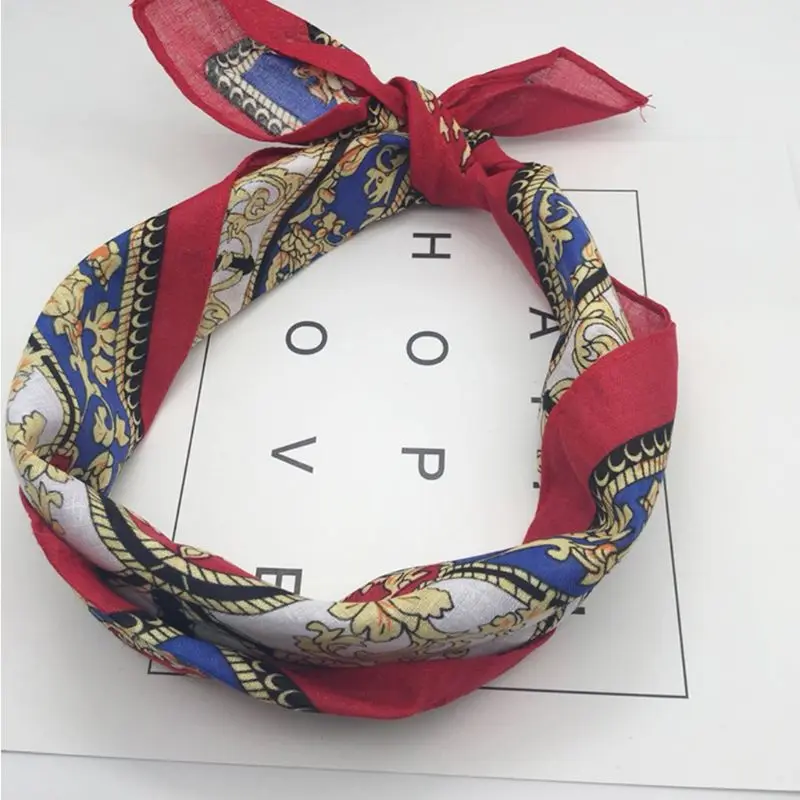 Этнический стиль для женщин и мужчин панк бандана яркий цветной Пейсли Цветочный