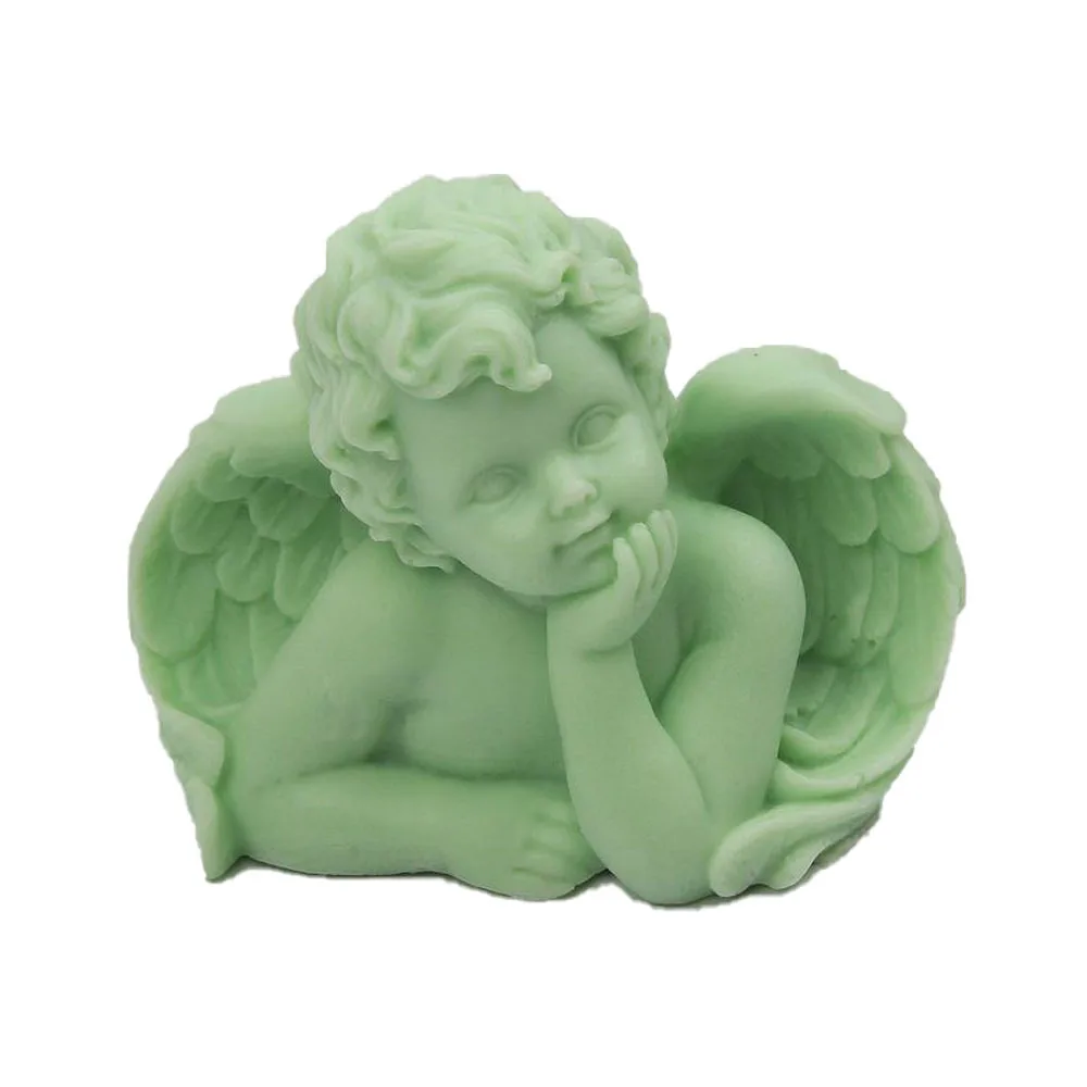 

3D Angel Candle Silicone Mold Fragrant Stone Aromatherapy Candle Making Angel Shaped Soap Mould Diy Candy Cake Baking Tools