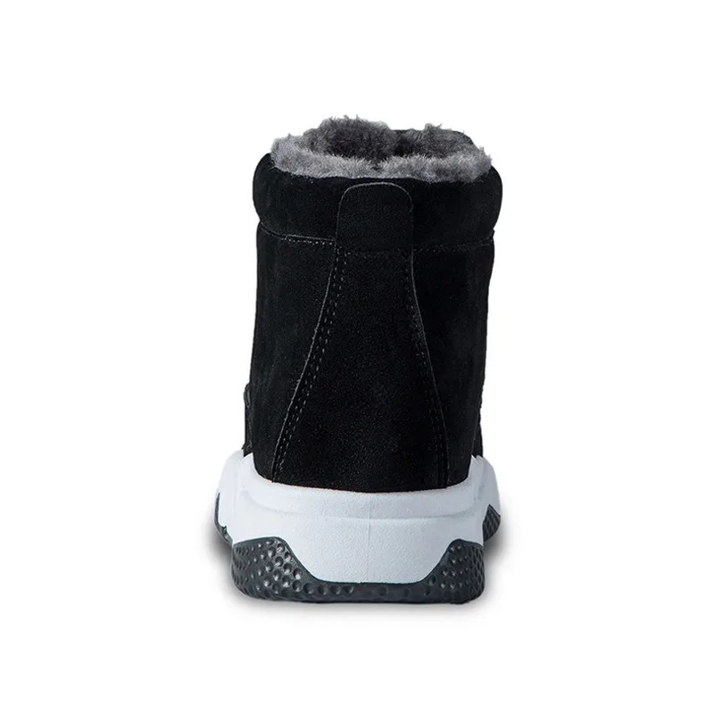 Зимние Замшевые мужские зимние модные кроссовки ботинки с высоким вырезом и