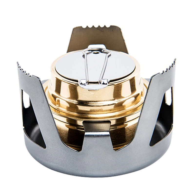 

Уличная Бытовая мини-горелка для пикника, спиртовая горелка с подставкой, портативные ультралегкие складные инструменты для приготовления...