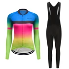 2022 Велосипедное платье, Женский комплект из Джерси с длинным рукавом для езды на велосипеде, одежда для горных велосипедов, одежда для шоссейного велосипеда, костюм для езды на велосипеде, комбинезон, брюки, комплект
