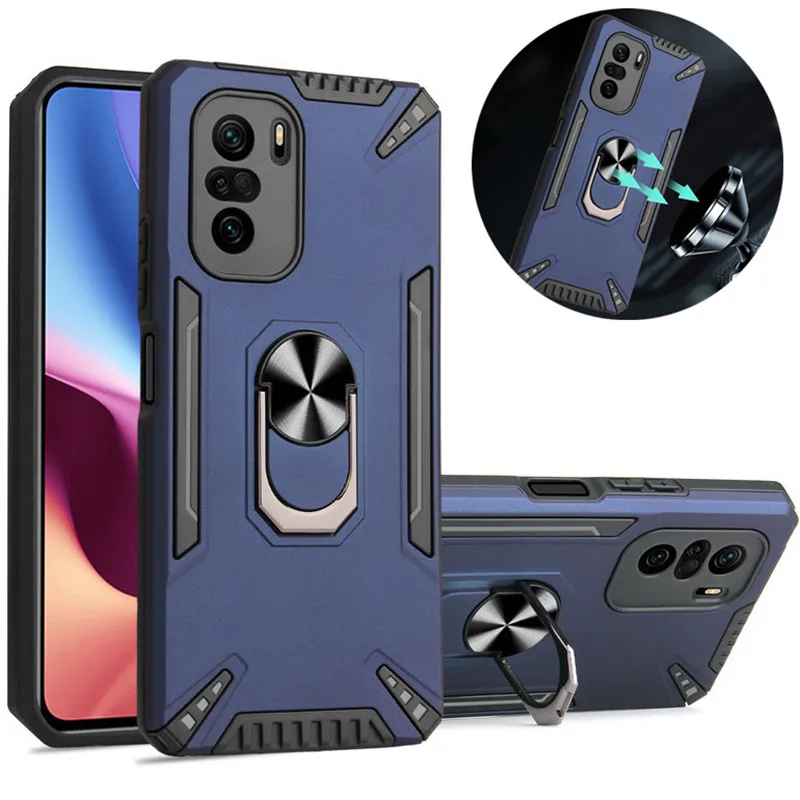 

For Xiaomi Mi 11i 5G Case 6.67'' Luxury Car Magnetic Ring Holder Armor Cases For Xiaomi 11i Mi11i 11 i Stand Shockproof Cover