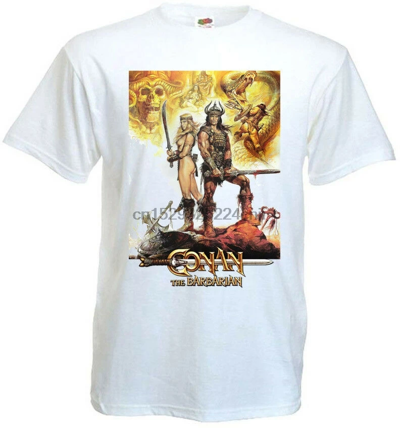 Белая футболка с постером Conan the насыщенного Барбара v4 все размеры S...5XL |